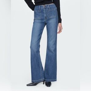 Gap high rise 70s flare jeans, size 27